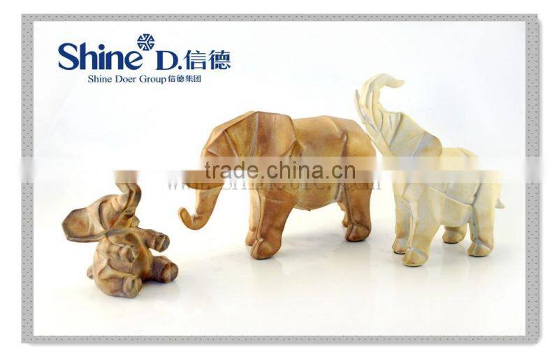 Small Standing Elephant statues for table top home figurine decoration