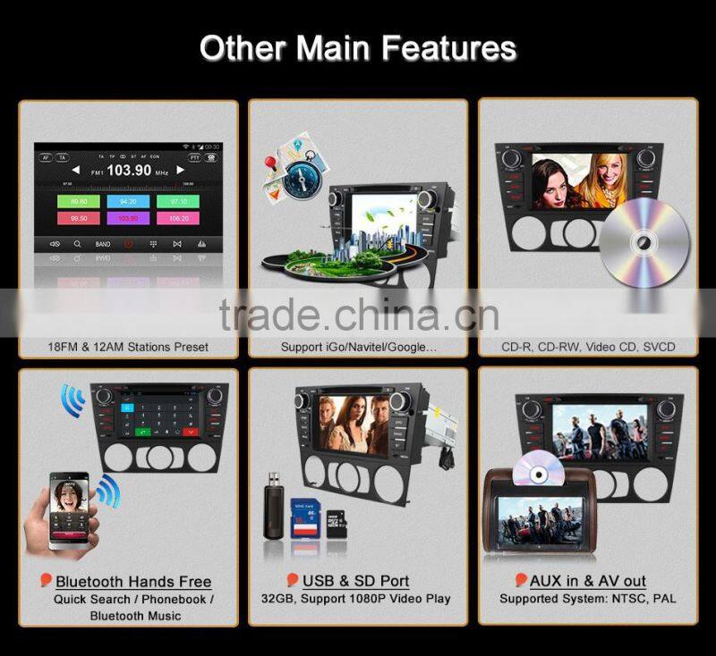 7" Ownice C300 android 4.4 quad core car multimedia player for BMW E90 E91 E92 support canbus