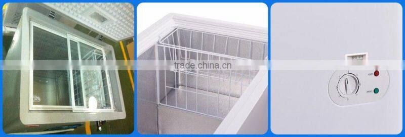 Single top open door chest freezer 200L