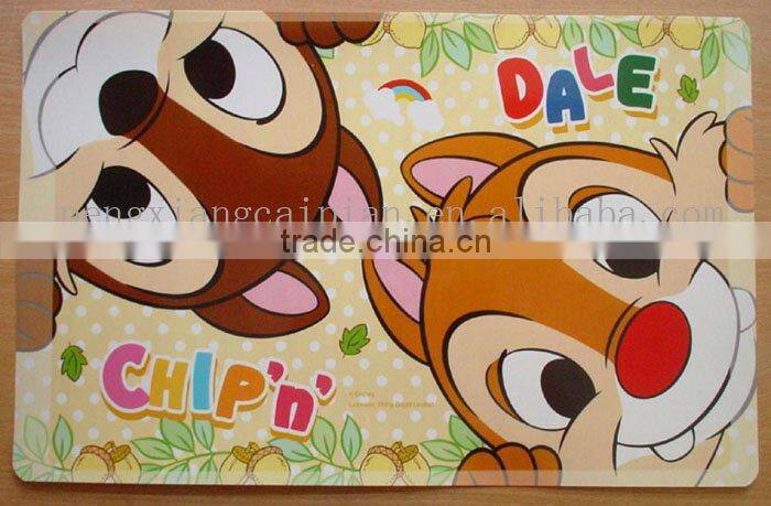 Cartoon design plastic placemat