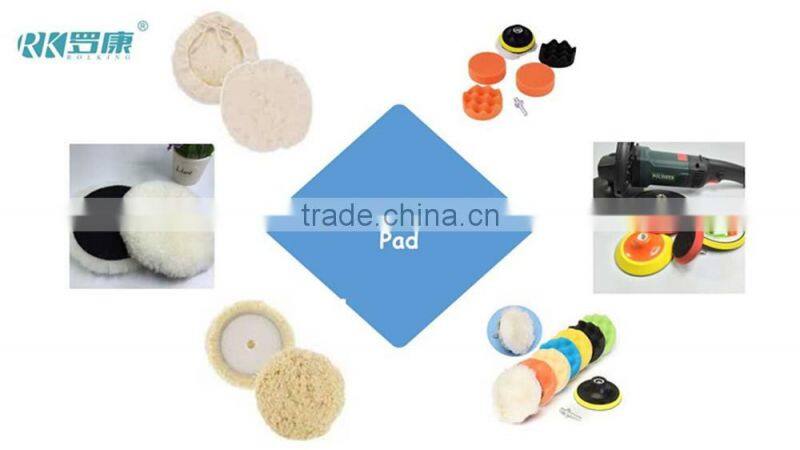 7'' car buffing pad one/two side wool polishing pad/bonnet