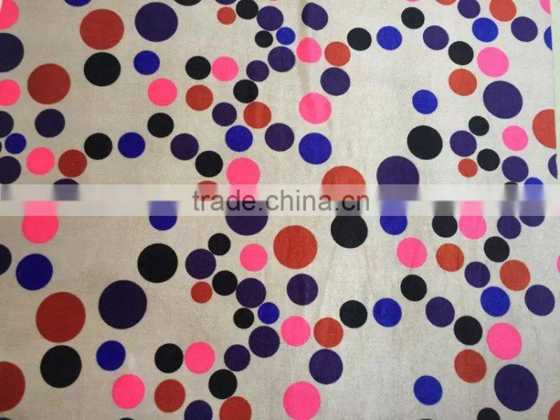 ks velvet fabric graphic design for colorful blouse girls garment