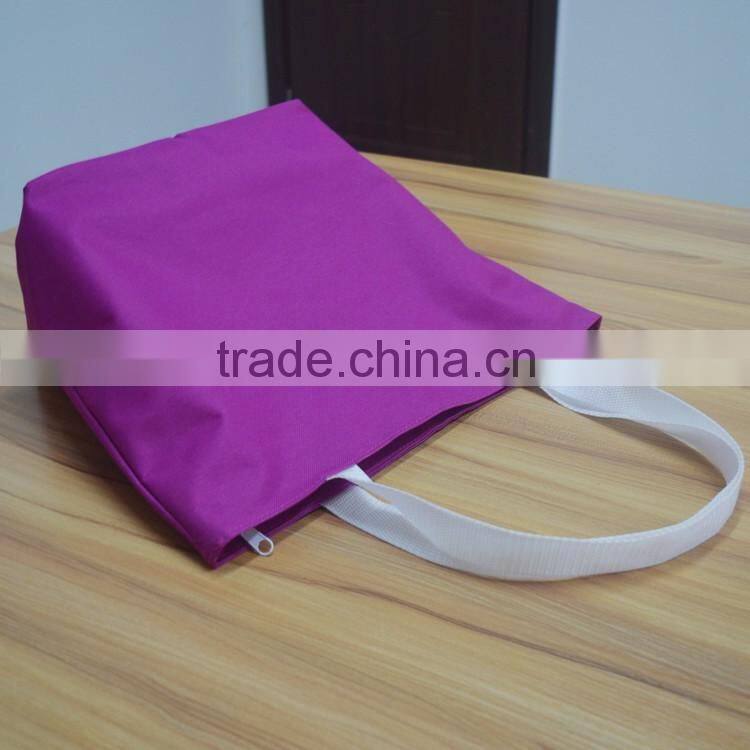 2016 cheap fashion custom pormotional 600d polyester shopping bag