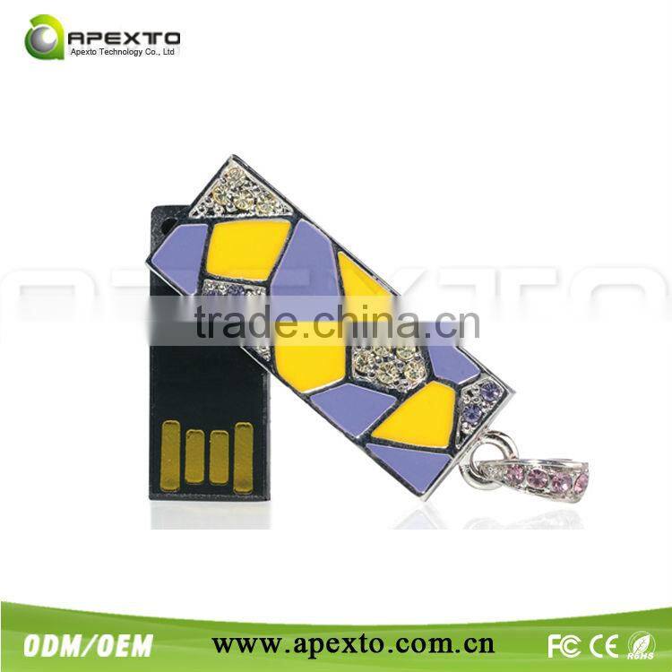 Silver jewerly usb with vanilla packing box for weding gift