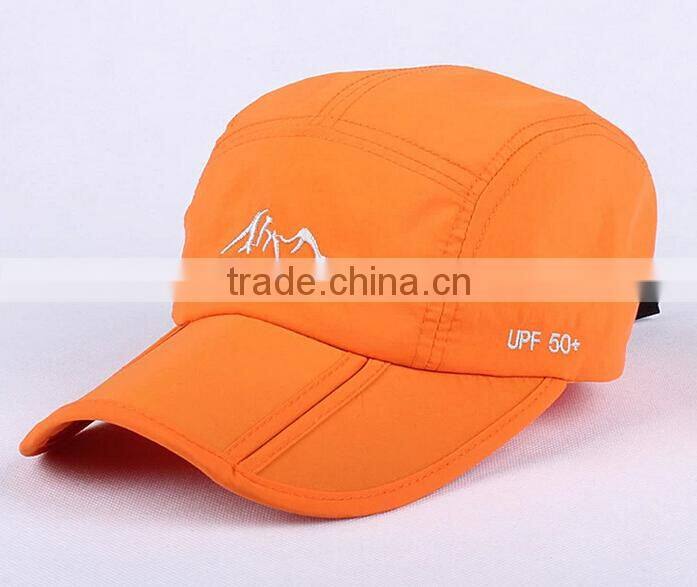 100% polyester Dry Fit embroidery foldable sun hats