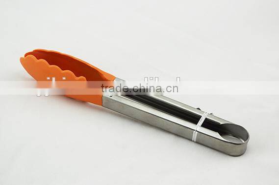 kitchenware stainless steel Nylon serving tongs