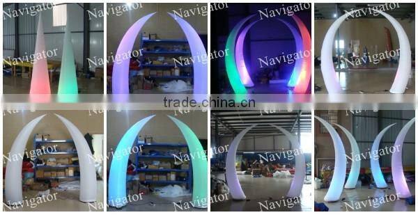 Colorful Light Up Inflatable Wedding Cone