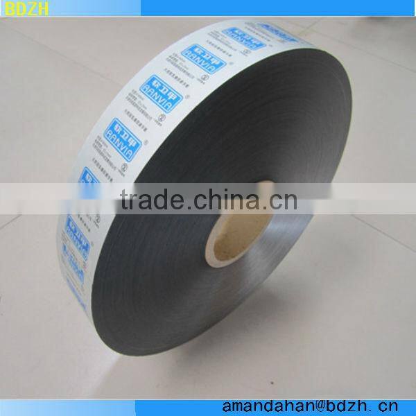 Food grade PET12/aluminum foil7 laminated roll film