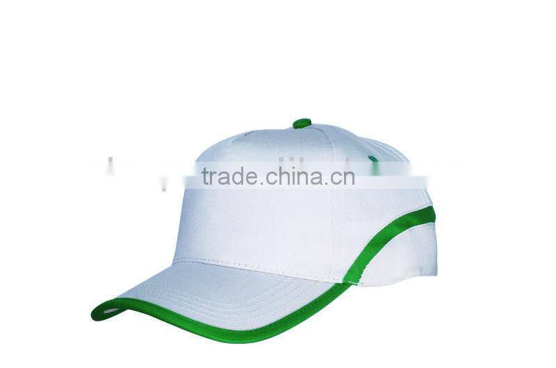 100% cotton twill 2 color combinations 5 panel baseball cap for promotion