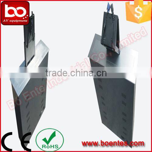 22 Inch Computer LCD Lift with 45 degree Monitor Titling For Meeting Table