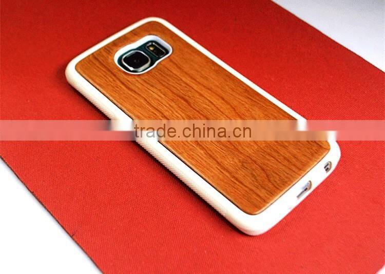 OCASE High Quality TPU Wood Back Cover Case for Samsung Galaxy S6 Edge for Samsung Galaxy S6 case