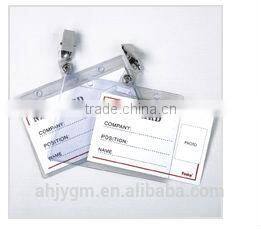 Hot Sale PVC Name Badge with Clips