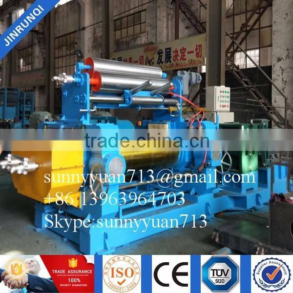 Open Mill Rubber Mixing Machine For Making Rubber Powder With Ce
