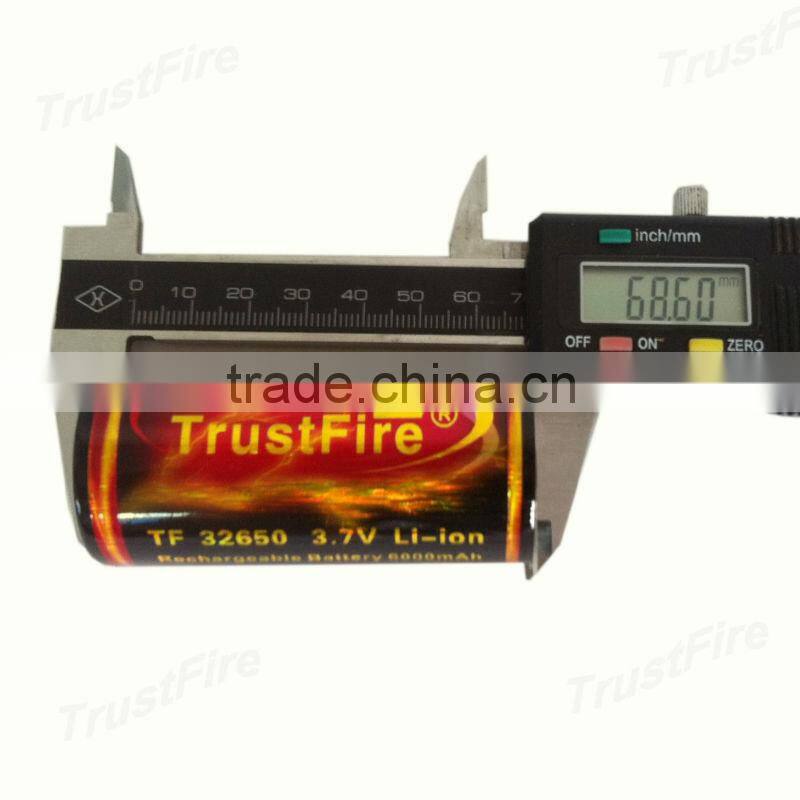 trustfire 32650 battery for led light 6000mah battery supplier with protection board rechargeable battery 3.7v
