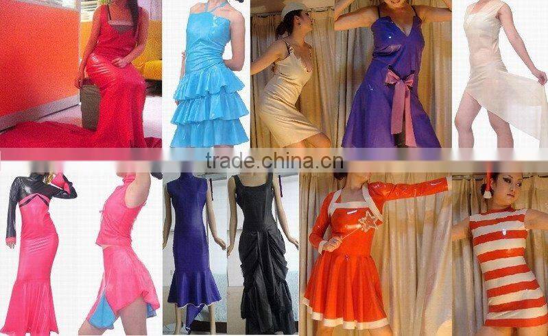 latex dress latex long dres latex dress for women hot dress 100%latex sexy dress latex fashion dress