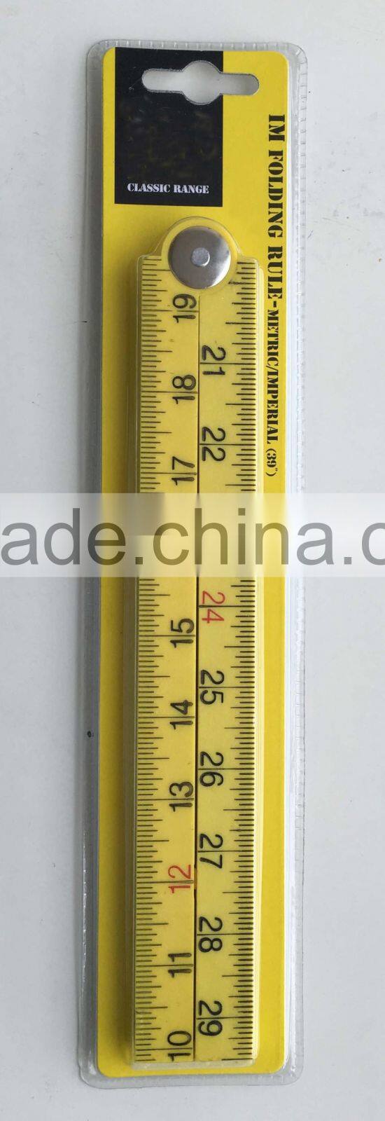 PLASTIC FOLDING RULER 1M