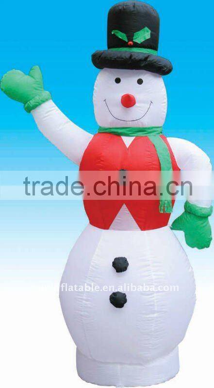 Inflatable snowman