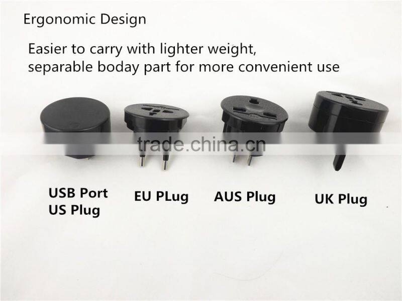 Fashion Business Gift Multi World Uk To Euro Plug Travel Universal Adapter