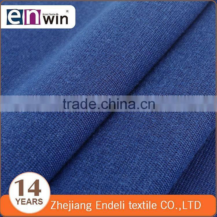 100% polyester azure 1*1 rib knitting fabric from china factory