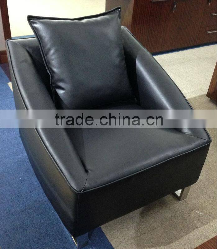 strainless steel office sofa set leisure sofa 807