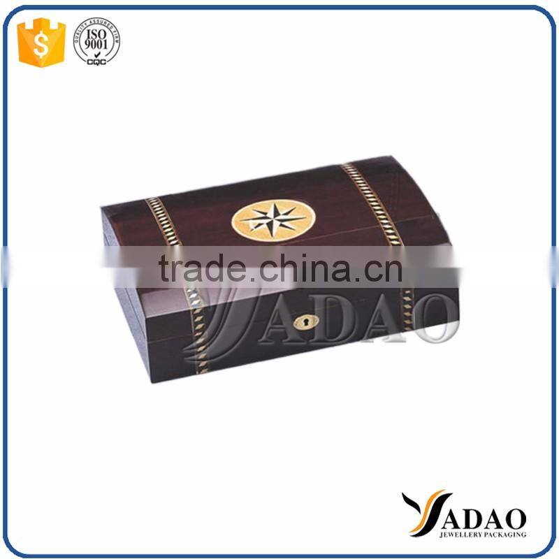 Display jewelry box for custom logo printed raw wood jewelry box supplier