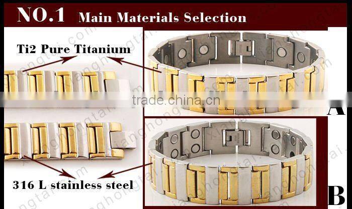 flashing christmas necklace,stainless steel magnetic necklace with germanium,ion,far