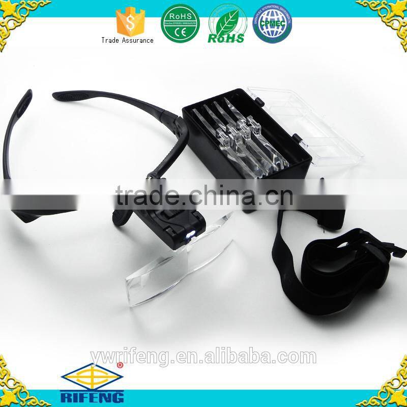 New design ;times magnification &with LED light&portable head wearing optical instrument