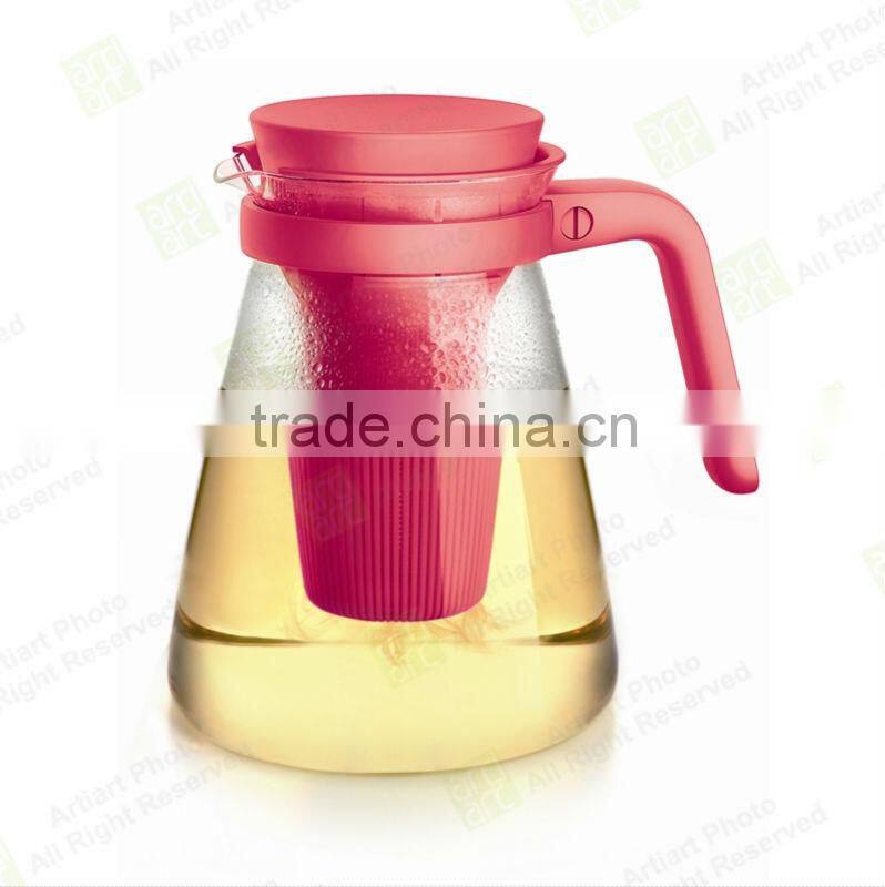 2016 new product original design water bottles glass pot with infuser
