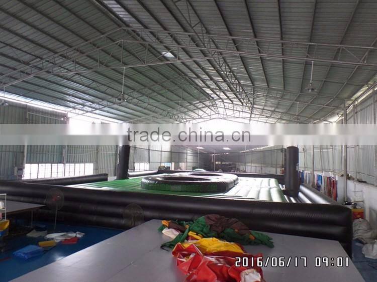 2016 Inflatable Beach Volleyball Court With Trampoline For Sale