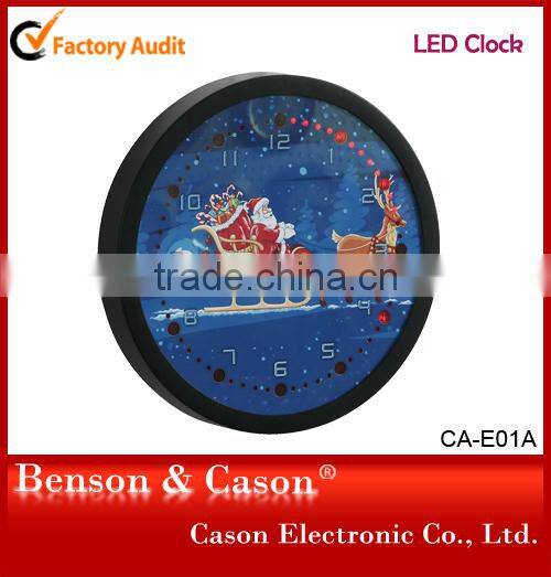 Radio Controlled Wall Clock Time Clock/ Aluminium Clock