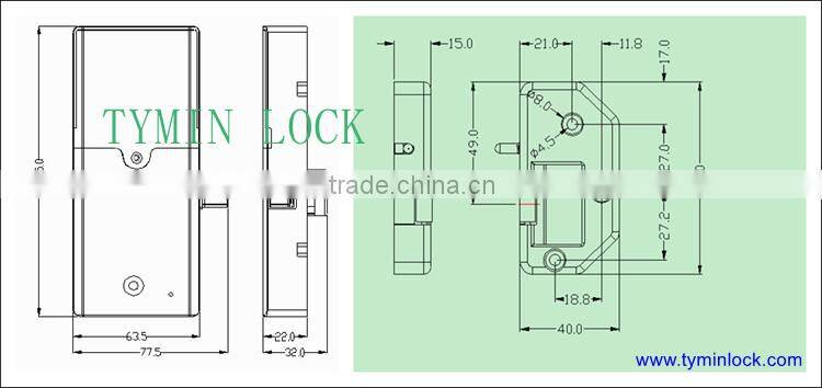 School furniture student remote control locker lock or rfid lock safe deposit locker