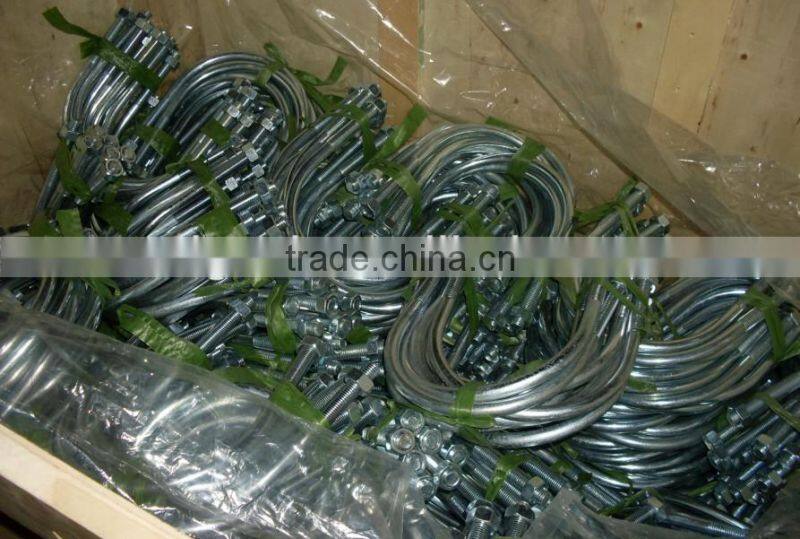 DIN 3570-1968 Round Bend U-Bolt with nut , U BOLT