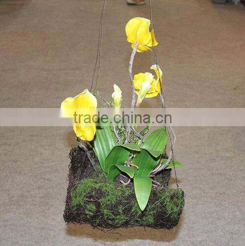 Artificial Latex Slipper Orchids Flowers,Artificial Hanging Slipper Orchids