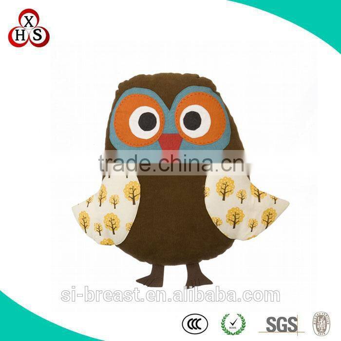 High Quality OEM New Design Custom Made home sofa decorative owl cushion wholesale