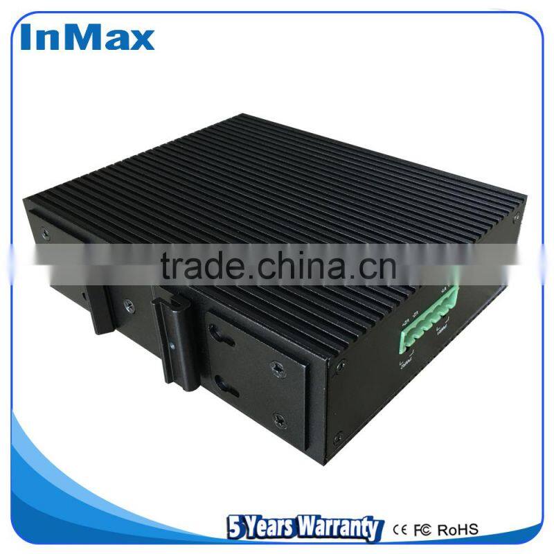 3 ports gigabit 1x1000BaseX SFP and 2x10/100/1000BaseT(X)Ports Din-Rail Gigabit Industrial Network Switch i503A