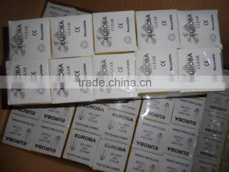 A55/A58/A60 40W/60W/75W/100W Incandescent Bulb/Light Bulb/GLS Bulb