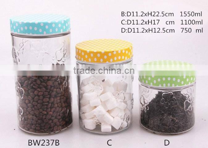 GLASS JAR WITH S/A LID