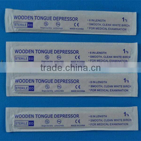 Individual Four-side Sealing Paper bag Wooden Tongue Depressor