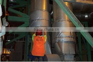 Pipe Section is S[lit in one Side Aluminum Glass Cloth Rock Wool Pipe for Industry