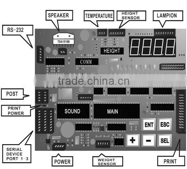 electronic weight scale hospital bed weight scales for sale