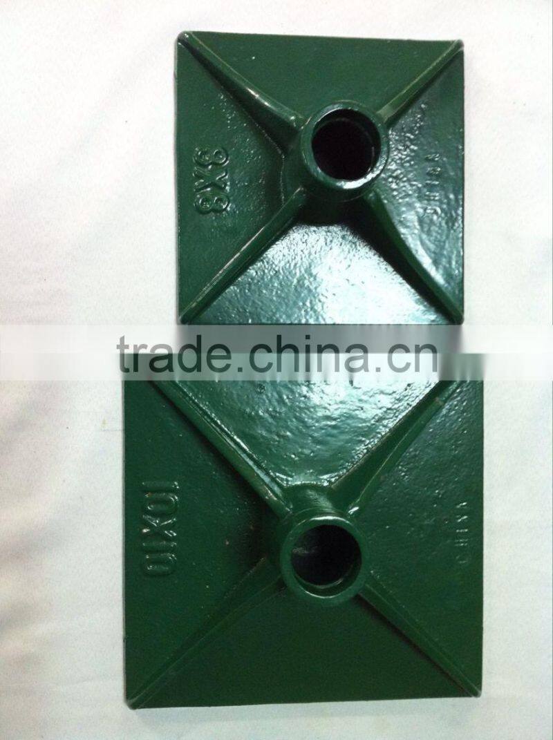 Cast Iron square base