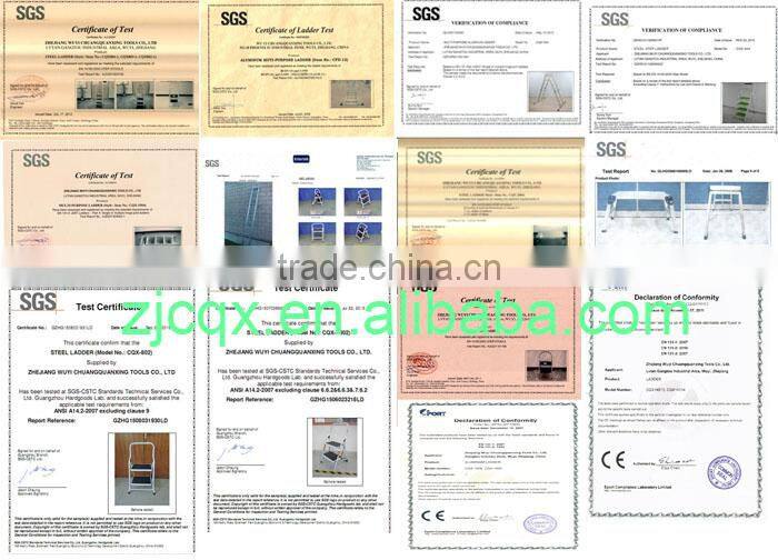 chuangquanxing loft 4 step with safety rail emergency escape ladder