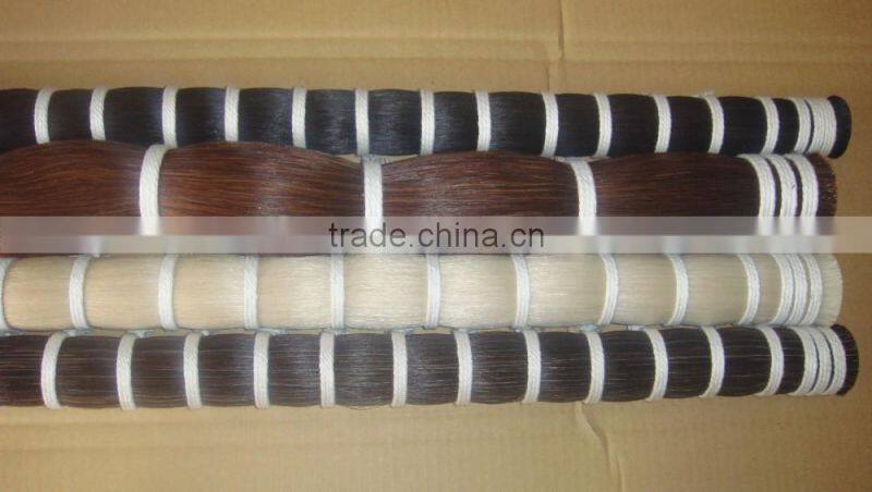most popular black horse tail extension low price Cheap horse tail hairs supplier
