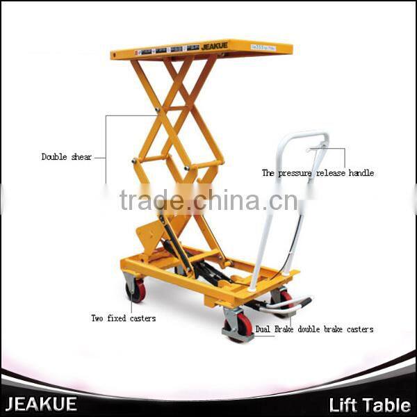 2015 New 800kg Ecomomical Pedal Hydraulic lift table