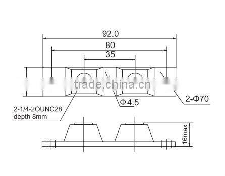MBRP 300A 45V ultra fast soft recovery rectifier diode module