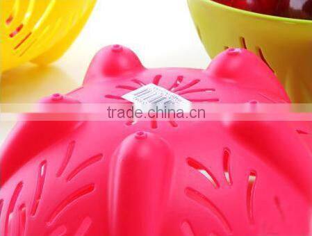 candy colors flower shaped fruit basket kitchen vegetable basket strainer