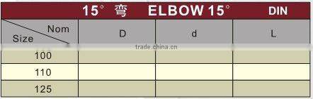 PVC-U plastic elbow 15 DIN / upvc elbow 15