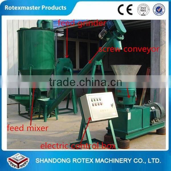 Hot sales CE ISO small capacity feed pelletizing machine in philippines