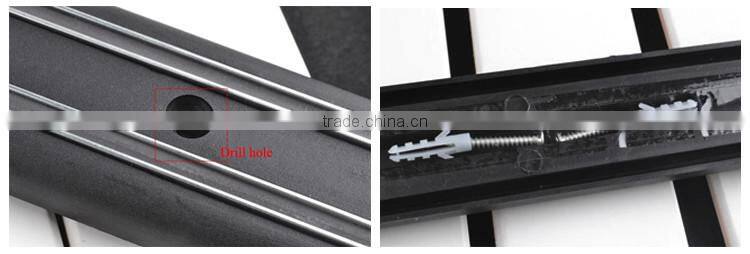 Ndfeb magnet 16 or 18inch wood magnetic knife rack for kitchen decoration