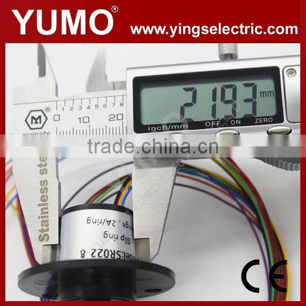 SR022-8P Slip ring Yumo Slip ring 8rings 2A per ring capsule slip ring